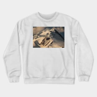 Sunrise And Snow-Capped Hood © Crewneck Sweatshirt